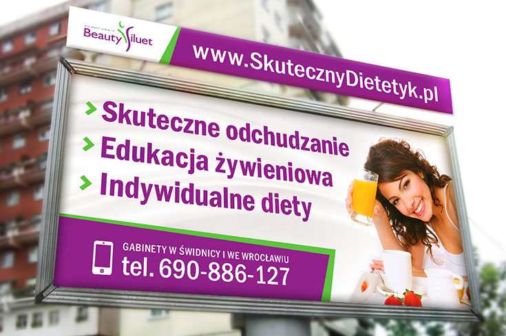 Billboard promujący gabinet dietetyczny